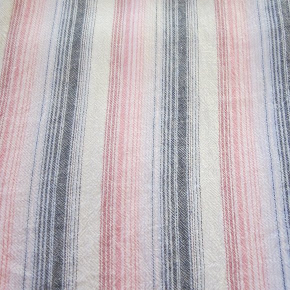 Cloth & Stone Dress M Stripe Button Down Raw Edge Hem - Picture 7 of 11